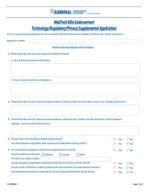 MedTech Elite Endorsement Application