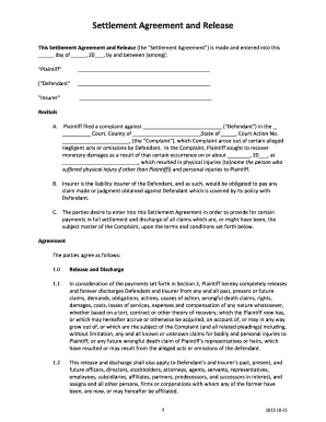 Settlement Agreement and Release