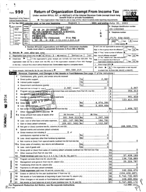 IRS Form 990 Return of Organization Exempt From Income Tax