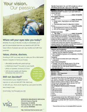 VSP Individual Vision Enrollment Form