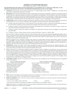 Contract of Purchase and Sale