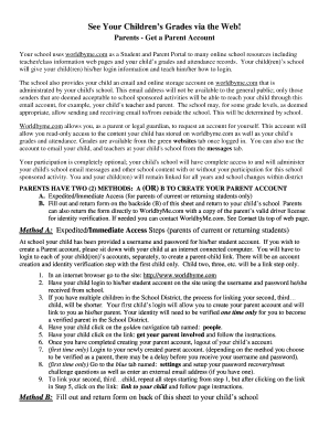 Parent Account Request Form