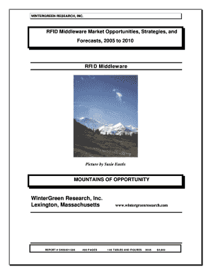 RFID Middleware Brochure - WinterGreen Research