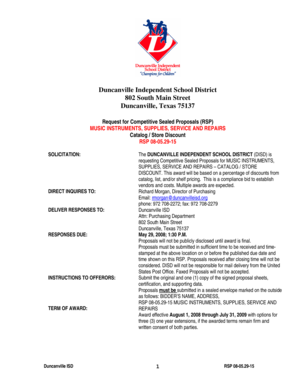 RSP 08-05.29-15 - Business Services