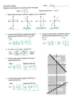 Intermediate Algebra Worksheet