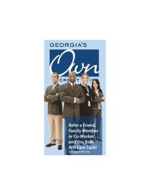 Georgia's Own Credit Union Co-Worker Referral Form