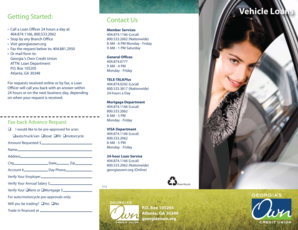 Georgia's Own Loan Pre-Approval Form