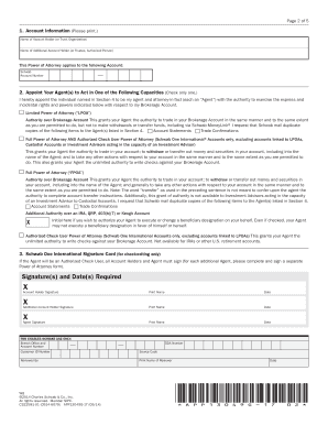 Charles Schwab Power of Attorney Form