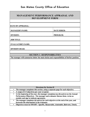 Management Evaluation - San Mateo County Office of Education