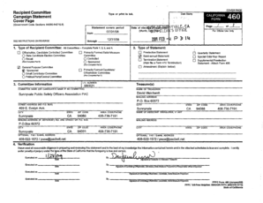 California Campaign Disclosure Statement