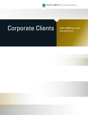 ABN AMRO Bank N.V. Jersey Branch Client Information Form