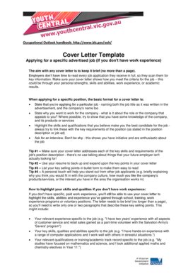 cover letter template 2019