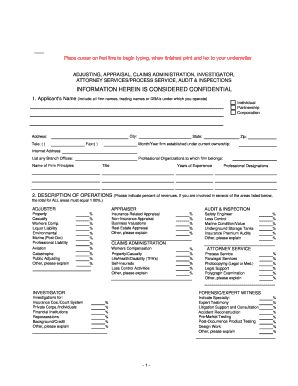 Insurance Application Form