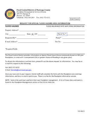 Flood Hazard Information Request Form