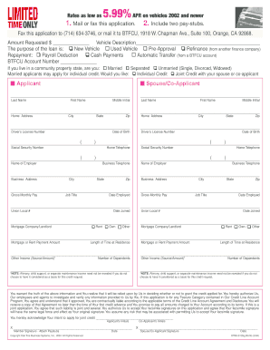 Vehicle Loan Application