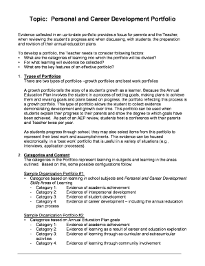 Personal and Career Development Portfolio