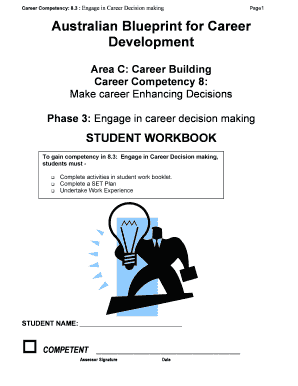 Career Decision Making Workbook