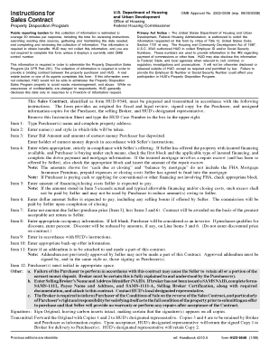 HUD-9548 Sales Contract
