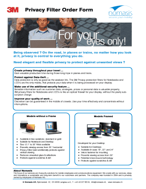 3M Privacy Filter Order Form