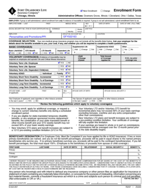 Fort Dearborn Life Enrollment Form