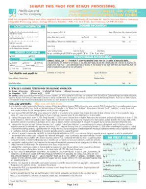 California Energy Efficiency Rebate Application