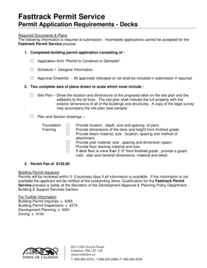 Permit to Construct or Demolish