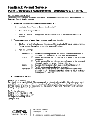 Permit to Construct or Demolish Application