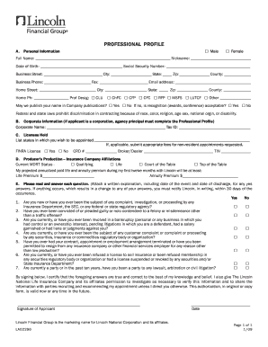 Lincoln Financial Group Contracting Instructions