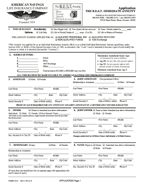 The Best Immediate Annuity Application