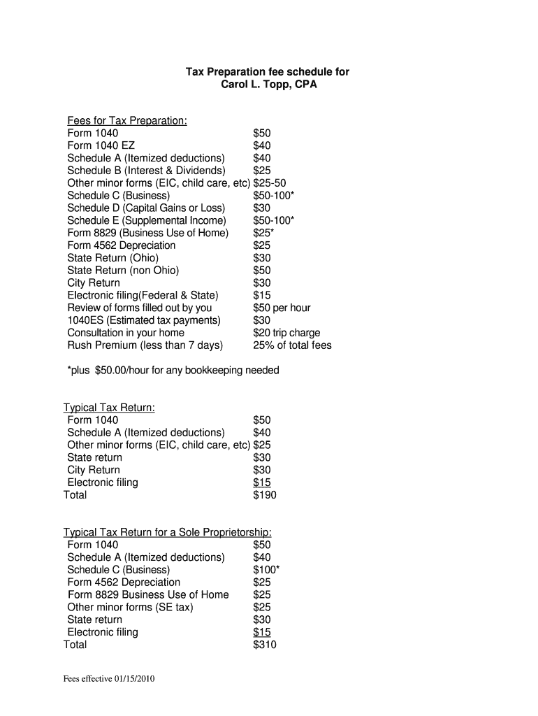 Fillable Online How to Claim the Tax Preparation Fees Deduction Fax Email Print pdfFiller