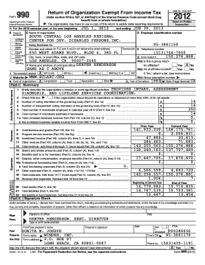 Form 990 Return of Organization Exempt From Income Tax