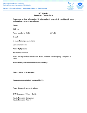 Emergency Contact Form