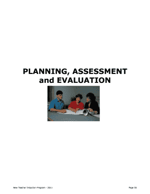 PLANNING ASSESSMENT and EVALUATION - SharpSchool