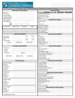 Inter-Lake Mortgage Stacking Order Form