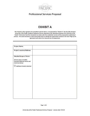 U of P Professional Services Proposal Template revision date 7-2-13