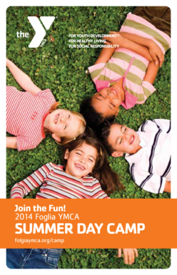 Foglia YMCA 2014 Summer Camp Registration Form