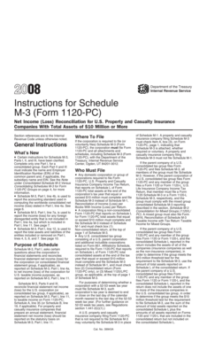 Instructions for Schedule M-3 (Form 1120-PC)