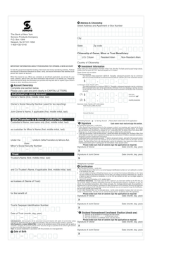 The Bank of New York Account Application