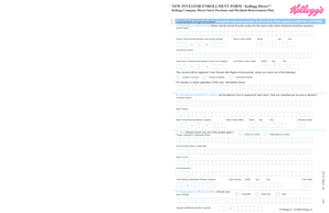 Kellogg Direct Stock Purchase and Dividend Reinvestment Plan Enrollment Form