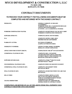 Construction Contract Documents