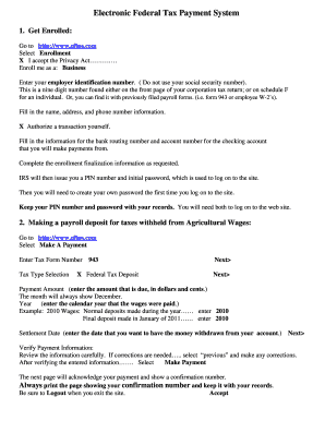 Electronic Federal Tax Payment System Guide