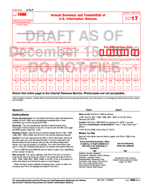 Que es la forma 1098 - 2015 Form 1096. Annual Summary and Transmittal of U.S. Information Returns - ftp irs