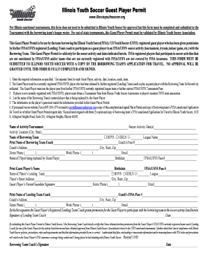 Illinois Youth Soccer Guest Player Permit