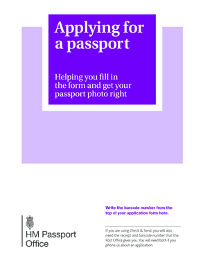 UK Passport Application Form