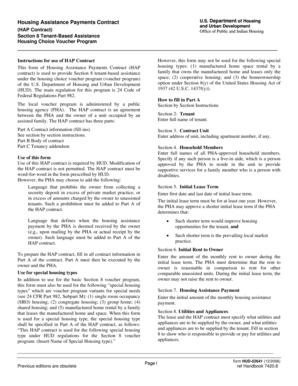 Housing Assistance Payments Contract