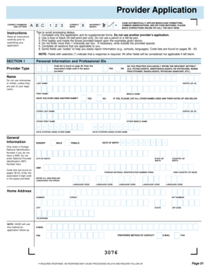 CAQH Provider Application Form