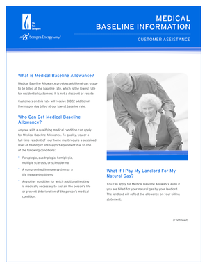 Medical Baseline Allowance Application