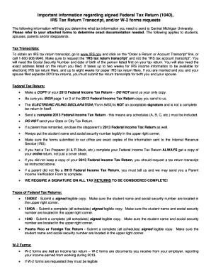Federal Tax Return 1040 Instructions