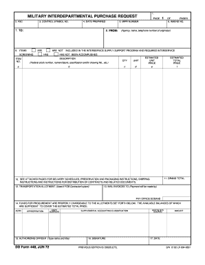 fillable online u s dod form dod dd 448 free download fax email dd form 448 fillable