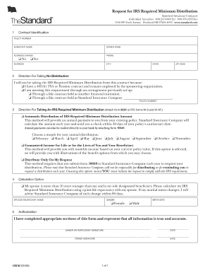 IRS Required Minimum Distribution Form
